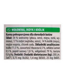 Comida para gato Animonda Adult Pavo Ternera Conejo 400 g