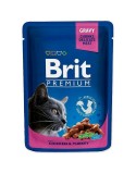 Katzenfutter Brit Pouches Family Plate Huhn Truthahn Rindfleisch Kabeljau 12 x 100 g