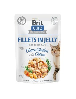 Aliments pour chat Brit Jelly Poulet Fromage 85 g