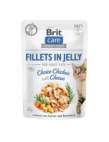 Aliments pour chat Brit Jelly Poulet Fromage 85 g