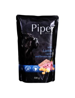 Comida húmeda Dolina Noteci Piper Animals Cordero Arroz Zanahoria 500 g