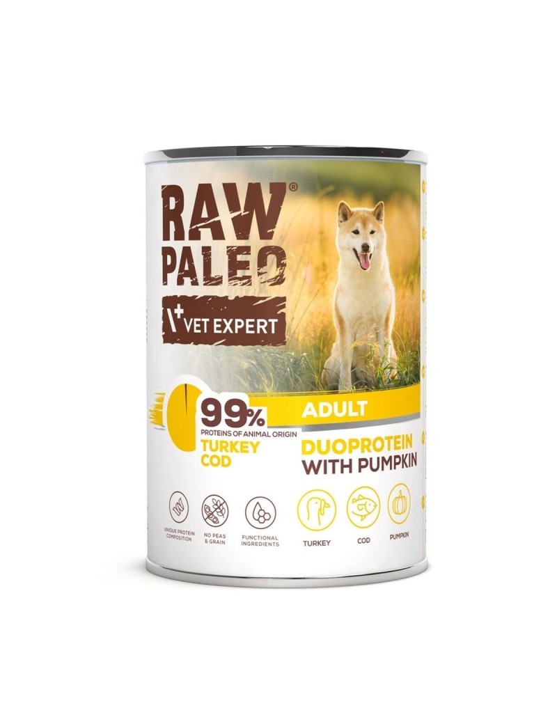 Comida húmeda VETEXPERT RAW PALEO Pavo 400 g