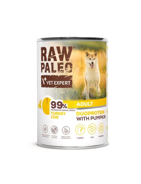 Comida húmeda VETEXPERT RAW PALEO Pavo 400 g
