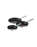 Sartén Tefal G732S334 Negro Acero Acero Inoxidable Ø 24 cm Ø 20 cm (3 Unidades)