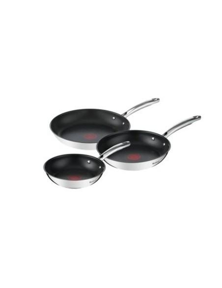 Sartén Tefal G732S334 Negro Acero Acero Inoxidable Ø 24 cm Ø 20 cm (3 Unidades)