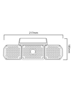 Lampe solaire MacLean MCE615 Noir