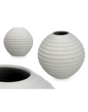Jarrón Gris Cerámica 25 x 25 x 25 cm (3 Unidades) Esfera