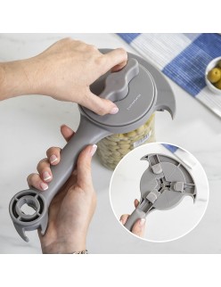 Abrebotes Regulable Multifunción de Tarros, Latas y Botellas Tapof InnovaGoods