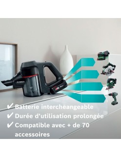 Aspirador sem Cabo BOSCH BBS712A Preto