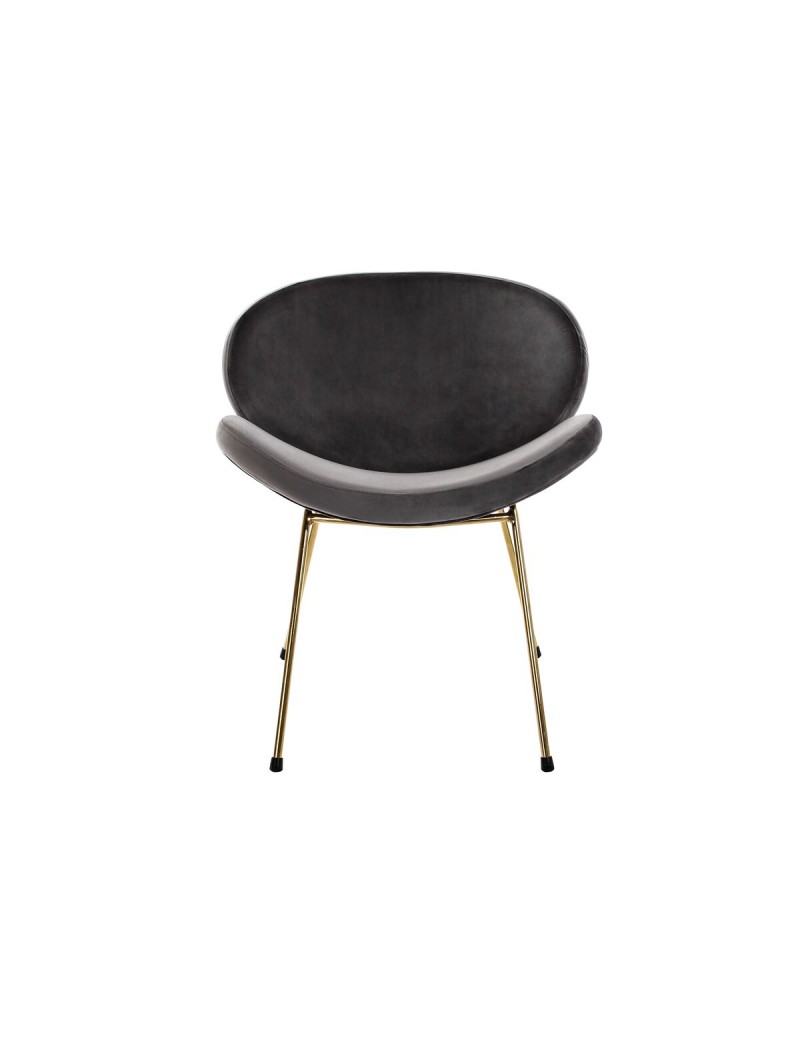 Silla DKD Home Decor 62 x 58 x 73 cm Negro Dorado Metal