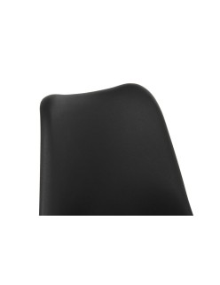 Silla DKD Home Decor 62 x 58 x 73 cm Negro Dorado Metal
