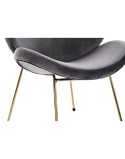 Silla DKD Home Decor 62 x 58 x 73 cm Negro Dorado Metal