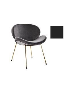 Cadeira DKD Home Decor 62 x 58 x 73 cm Preto Dourado Metal