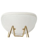 Silla DKD Home Decor Blanco Dorado 63 x 57 x 73 cm