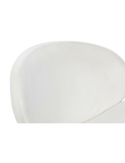 Silla DKD Home Decor Blanco Dorado 63 x 57 x 73 cm