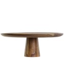 Bandeja de Aperitivos DKD Home Decor Natural Acacia De pie 36 x 36 x 14 cm