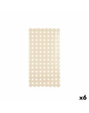 Alfombrilla Antideslizante para Ducha Beige PVC 68 x 36 x 1 cm (6 Unidades)