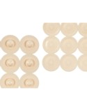 Alfombrilla Antideslizante para Ducha Beige PVC 68 x 36 x 1 cm (6 Unidades)