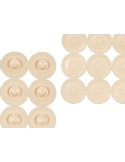 Alfombrilla Antideslizante para Ducha Beige PVC 68 x 36 x 1 cm (6 Unidades)