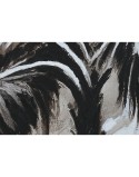 Pintura Home ESPRIT Castanho Bege Dourado poliestireno Tela Palmeiras Tropical (2 Unidades)