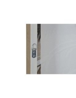 Pintura Home ESPRIT Castanho Bege Dourado poliestireno Tela Palmeiras Tropical (2 Unidades)
