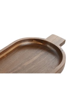 Bandeja de Aperitivos Home ESPRIT Natural Acacia 48,5 x 18 x 3,5 cm