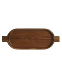 Bandeja de Aperitivos Home ESPRIT Natural Acacia 48,5 x 18 x 3,5 cm