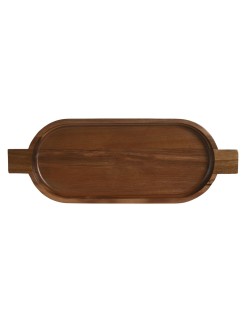 Bandeja de Aperitivos Home ESPRIT Natural Acacia 48,5 x 18 x 3,5 cm