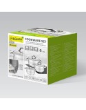 Poêle Feel Maestro MR-3522-6M Argenté Acier Acier inoxydable Plastique Ø 24 cm Ø 20 cm Ø 16 cm