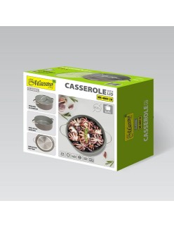 Caçarola com Tampa Feel Maestro MR-4009-20 Cinzento Metal Alumínio Ø 20 cm 2,3 L