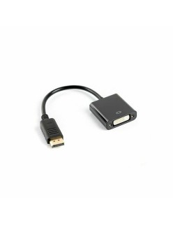 Adaptador DisplayPort a DVI Lanberg AD-0007-BK Negro 10 cm