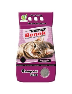 Cat Litter Super Benek Compact Lawenda Grey 25 L