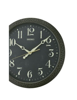 Relógio de Parede Seiko QXA815K Preto Plástico