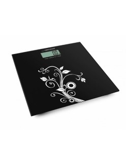 Digitale Personenwaage Esperanza EBS003 Schwarz Schwarz/Weiß Glas Verre trempé Gehärtetes Glas Batterien x 2