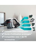 Aspirador Escoba BOSCH BBS711W Blanco Negro