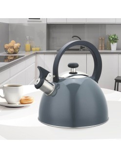 Théière Feel Maestro MR-1302-GREY Noir Gris Acier inoxydable 2,5 L