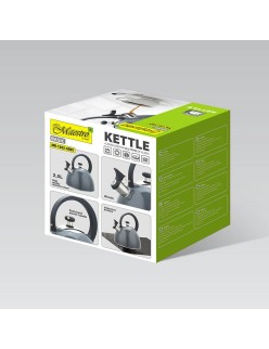 Théière Feel Maestro MR-1302-GREY Noir Gris Acier inoxydable 2,5 L