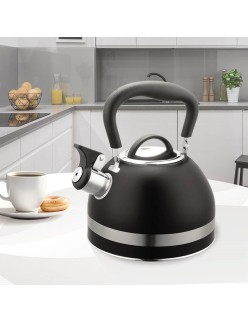 Théière Feel Maestro MR-1336-BLACK Noir Acier inoxydable 1,8 L