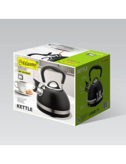 Bule Feel Maestro MR-1336-BLACK Preto Aço inoxidável 1,8 L