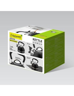 Bule Feel Maestro MR-1336-BLACK Preto Aço inoxidável 1,8 L