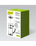 Bule Feel Maestro MR-1860-1000 Preto Aço Aço inoxidável Vidro de Borosilicato 1 L