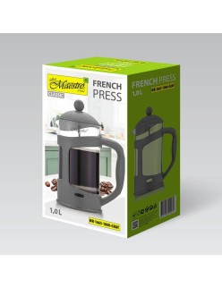 Teapot Feel Maestro MR-1665-1000 Grey Stainless steel Borosilicate Glass 1 L