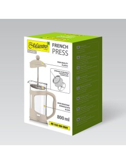 Teiera Feel Maestro MR-1665-800 Avorio Acciaio inossidabile Vetro Borosilicato 800 ml