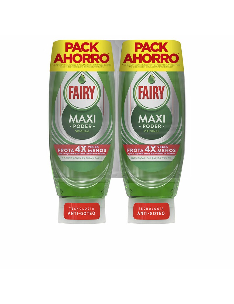 Gel Lavavajillas Fairy MAXI PODER 450 ml 2 Unidades