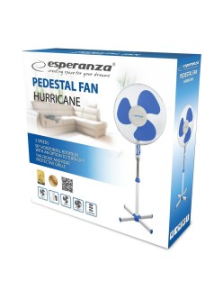 Ventilateur sur Pied Esperanza EHF001WB Bleu Blanc 50 W