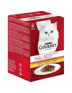 Comida para gato Purina Gourmet Pollo Pavo Pato 6 x 50 g