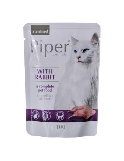 Cat food Dolina Noteci Piper Sterilised Rabbit 100 g 100 L