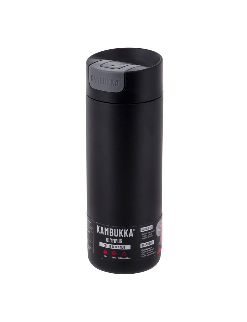 Thermosflasche Kambukka Olympus Schwarz Edelstahl 500 ml
