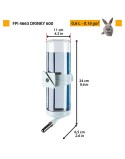 Pet feeding dish Ferplast Fpi 4663 Drinky 600 Grey Stainless steel 600 ml