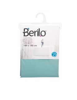 Rideau de Douche Berilo SC-MIX-01-GREEN Vert Polyéthylène EVA 180 x 180 cm (12 Unités)